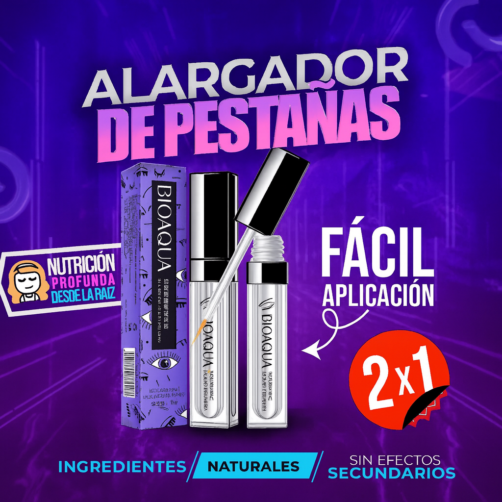 ¡Promo 2x1! ❤️Serum Bioaqua Alargador de Pestañas